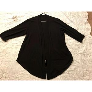 GUC Torrid Black Open Front Cardigan, Sz 2/18-20